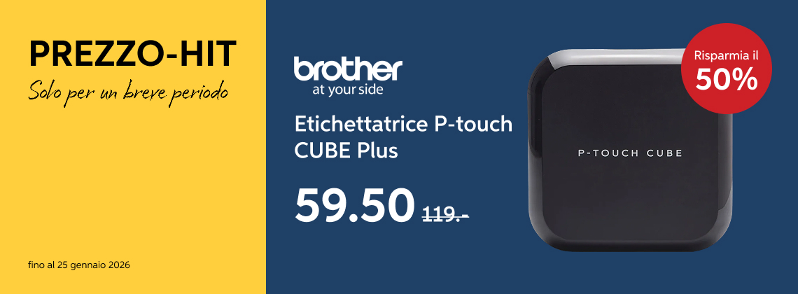 Brother etichettatrice P-touch CUBE Plus PT-P710BT