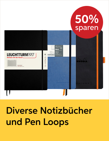 Bis zu 50% auf Notizbücher und Pen Loops