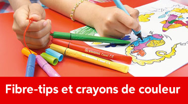 Stabilo Fibre-tips et crayons de couleurs