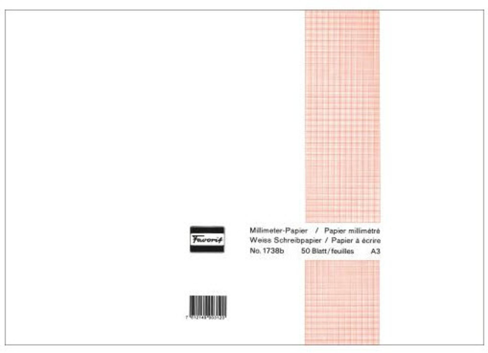 Favorit Papier Millimetre A3 80 G M Brun 50 Feuilles Favorit Papier Millimetre A3 80 G M Brun 50 Feuilles