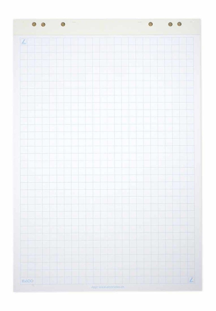 Elco Flipchart Block Notes 67 X 99 Cm Kariert
