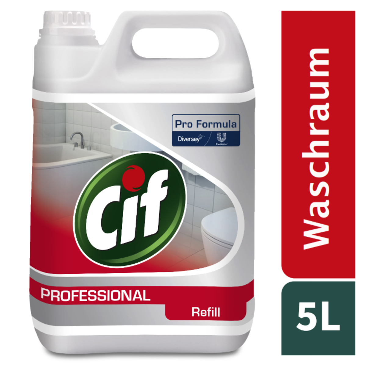 Cif Pro Formula Bagno 2x5L - Detergente e disincrostante combinato per bagni
