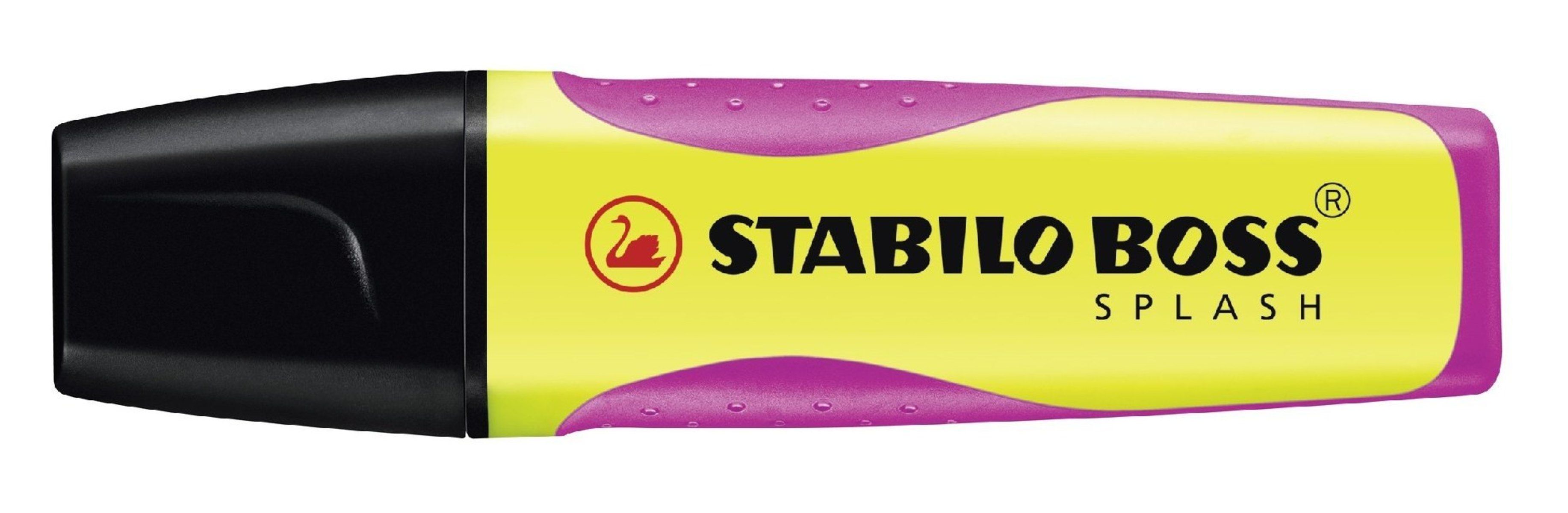 Etui 4 surligneurs STABILO BOSS SPLASH Coloris assortis Surligneur