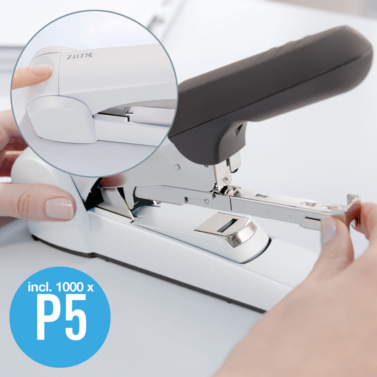 Cucitrice Rapid HD70 - Pinza Fino A 70 Fogli, Punti 23/8-10 E 9/8-10, Ricarica Frontale, Nero - Foto 6