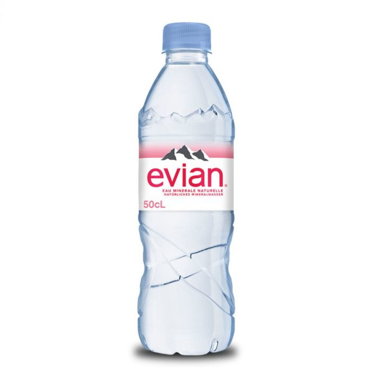 EVIAN Bouteille plastique d'eau 50 cl minérale plate