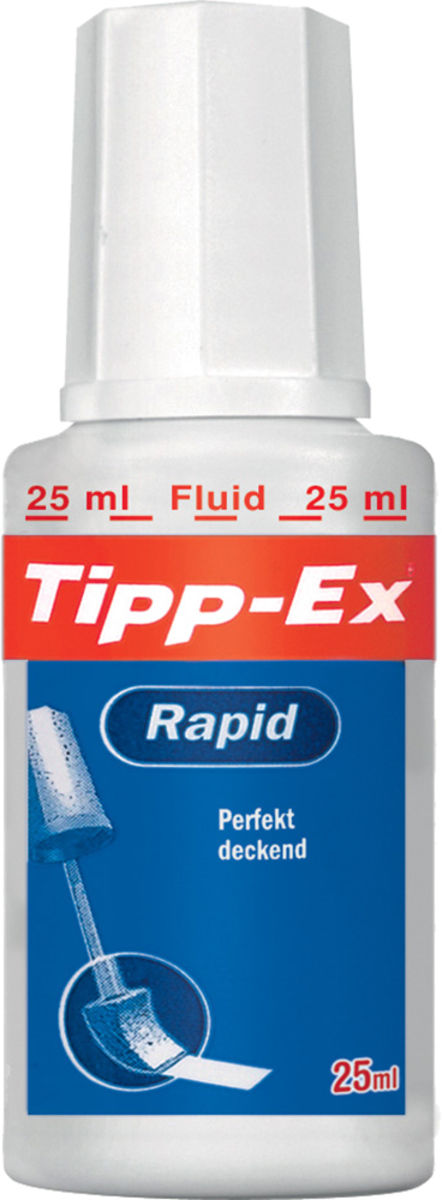 Tipp-Ex Correcteur liquide Rapid, 20 ml, blanc