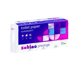 Satino Toilettenpapier Prestige, 250 Coupons, 8 Stück