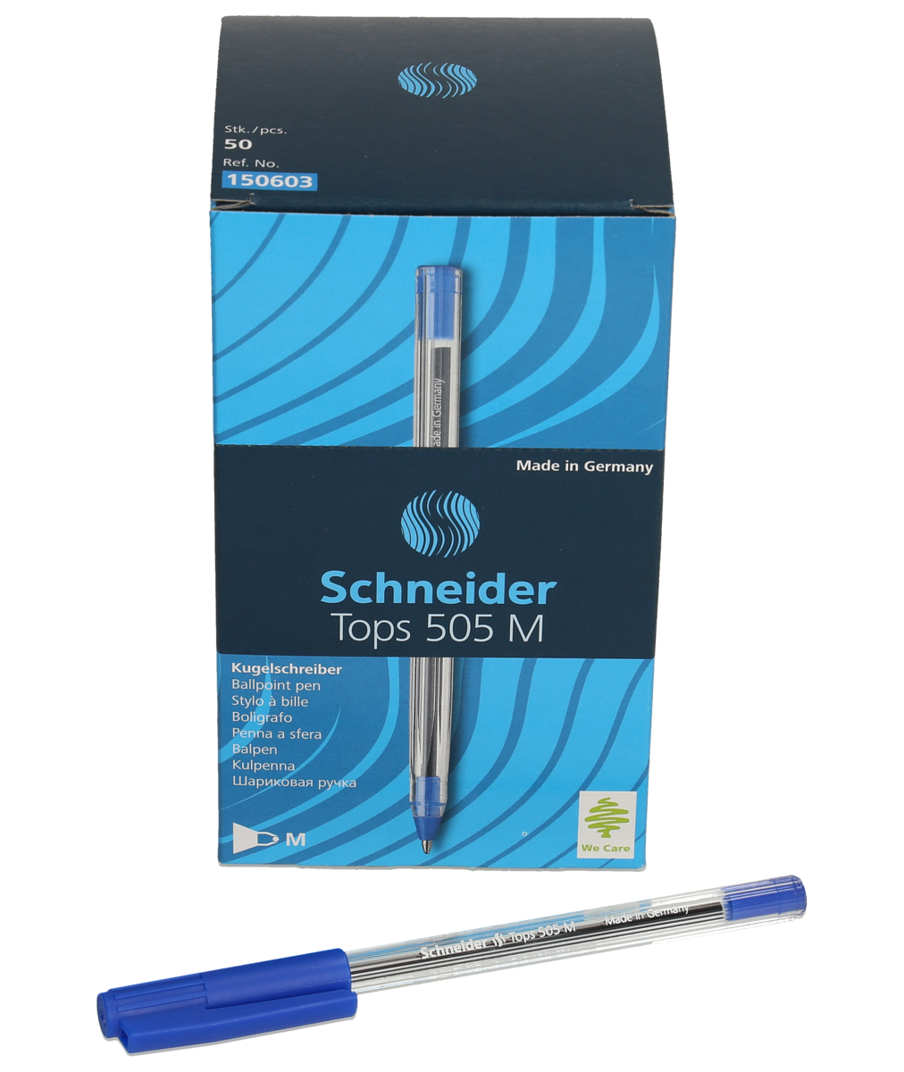 Schneider Stylo-bille Tops 505 M, bleu, 0.5 mm