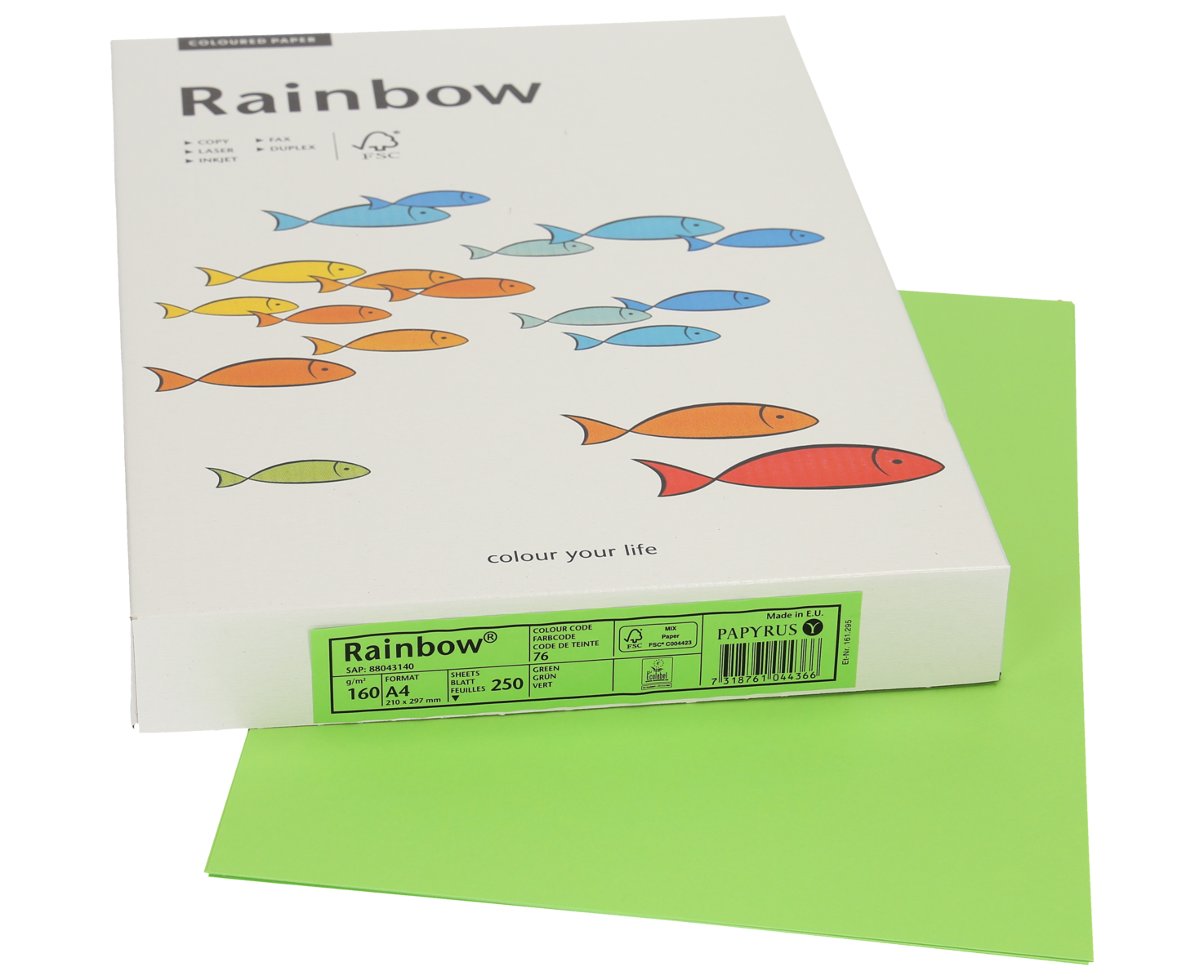 Rainbow papier couleur, A4, 160 g/m2, chamois 