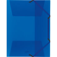Kolma Gummibandmappe Easy, A4, blau transparent