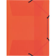 Kolma Gummibandmappe Easy, A4, orange transparent