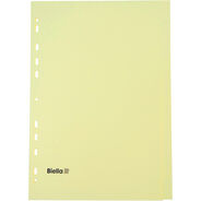 Biella Register, gelb, A4, 10-teilig