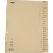 Biella Bauabrechnungsregister, braun, A4, 26-teilig