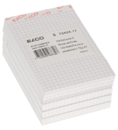 Elco Notizblock, A7, 70 g/m², kariert 4 mm, 74 x 105 mm