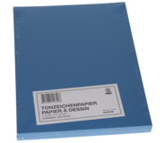 Papyrus Tonzeichenpapier, A4, 130 g/m², dunkelblau, 100 Blatt
