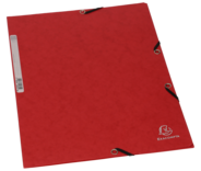 Exacompta Gummibandmappe 3 Klappen rot