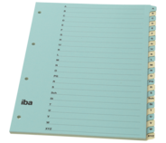 iba special Kartonregister, A4, blau / beige, 24 Register, alphabetisch