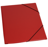 Gummibandmappe Erola A4 3 Klappen rot