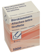 iba special Büroklammer, 3, 1000 Stück, 28 mm