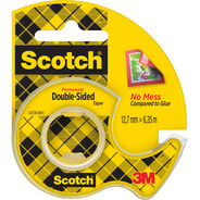 Scotch Doppelseitiges Klebeband mit Klebeabroller, 12.7 mm x 6.35 m