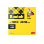 Scotch doppelseitiges Klebeband 665, transparent, 12 mm x 33 m