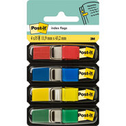 Post-it Segnapagina, assortito, 44 mm, 12 mm, 683-4, 4 pezzi