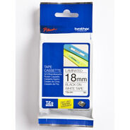 Brother Schriftbandkassette laminiert, TZE-241, 8 m, 18 mm, weiss