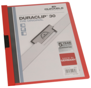 Klemmhefter Durable Duraclip 30 rot