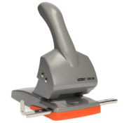 Rapid Registraturlocher HDC65, silber / orange