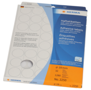 Herma Haftpunkte, 19 mm, 2250, weiss