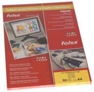 Folex Folie CLP-Adhesive, A4, 210 mm, 297 m, 50 mikr, CLP Adhesive P WO, 50 Stück