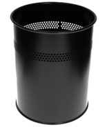 Durable Papierkorb Perforation, schwarz, 15 Liter, 26 cm