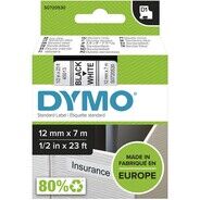 Dymo Schriftbandkassetten D1, 12 mm, schwarz auf weiss