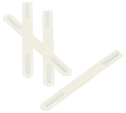 Biella Selbstklebeheftung, weiss, Kunststoff, 100 Stück, 15 cm, 1.6 cm
