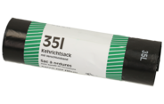 Kehrichtsack mit Verschlussband, 35 Liter