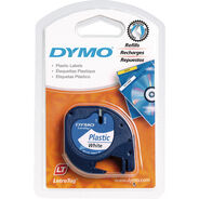 Dymo Schriftbandkassetten LT, S0721660, 4 m, 12 mm, weiss, Kunststoff