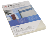 GBC Abdeckfolie Poly Clear, A4, 300 mikr, transparent, matt, 100 Stück