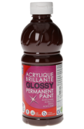 Colori acrilici Glossy, cioccolato, 500 ml