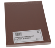 Papyrus Papier à dessin couleur, A4, 130 g/m², brun, 100 feuilles