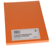Papyrus Tonzeichenpapier, A4, 130 g/m², orange, 100 Blatt
