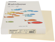 Rainbow Papier pastellfarbig, A4, 120 g/m², hellchamois