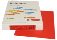Rainbow Papier intensivfarbig, A4, 80 g/m², intensivrot