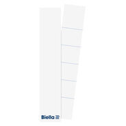 Biella Ordner Rückenschild 27x145mm weiss, 25 Stück