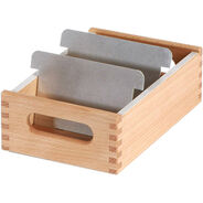 Flück Karteikartenbox, A7, Tiefe: 15 cm, braun