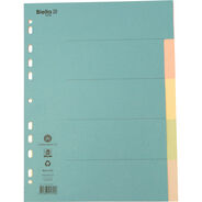 BIELLA Register Karton, farbig, A4, 5-teilig