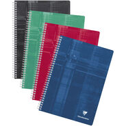 Clairefontaine Spiralheft, A4, kariert 4 mm mit Rand, assortiert