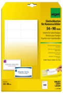 Sigel Namensschild 54x90mm, LP898, 10 Blatt A4