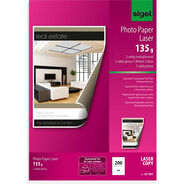 Sigel Fotopapier Laser, A4, 21 x 29,7cm, hochglanz
