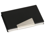 Sigel Visitenkarten-Etui, schwarz/silber