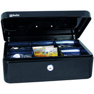 Rieffel Geldkassette, 30 x 21.7 x 10 cm, schwarz